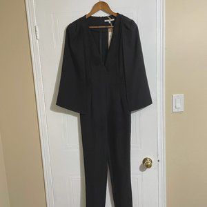 Ivory & Chain Black Caped Jumpsuit NWT